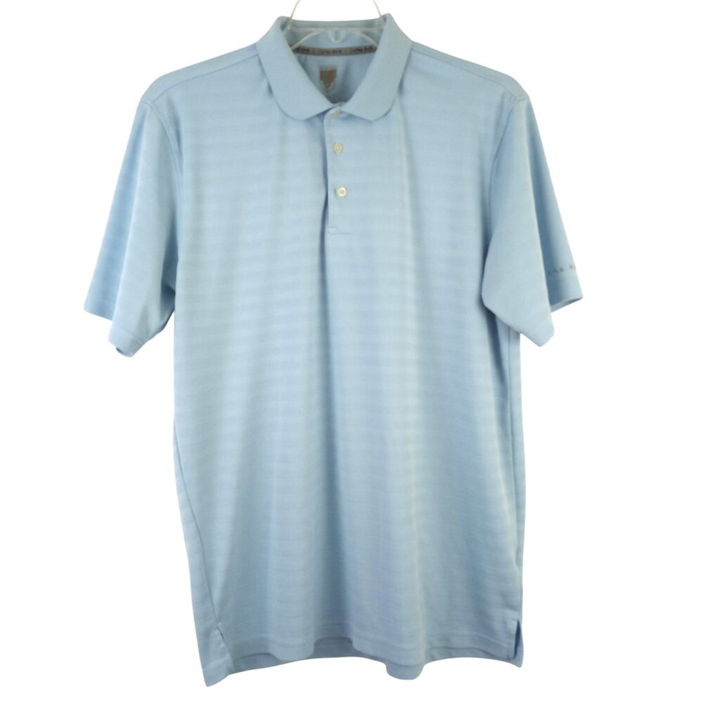 Faldo Mens XL Light Blue Short Sleeve Golf Polo Shirt